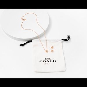 💕Coach | NWT Necklace and Stud Set 💕